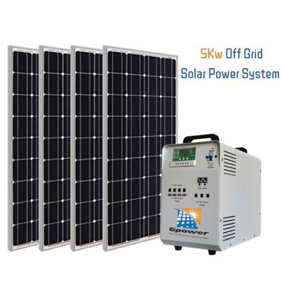 ISO 5000Watt DIY 집에 태양 시스템 키트 6 입력